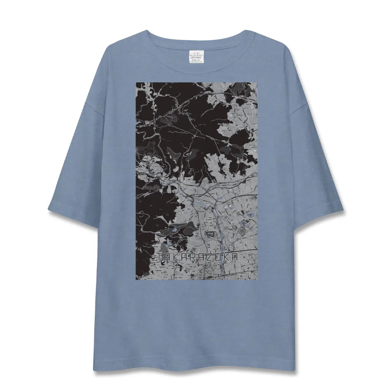 【宝塚（兵庫県）】地図柄ビッグシルエットTシャツ