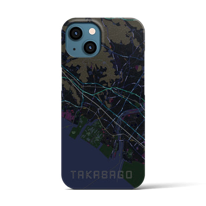 【高砂（兵庫県）】地図柄iPhoneケース（バックカバータイプ）