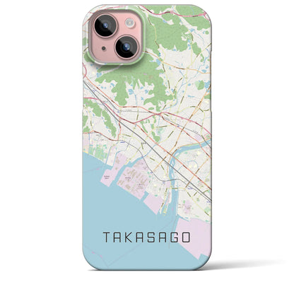 【高砂（兵庫県）】地図柄iPhoneケース（バックカバータイプ）