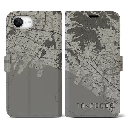 【高砂（兵庫県）】地図柄iPhoneケース（手帳タイプ）