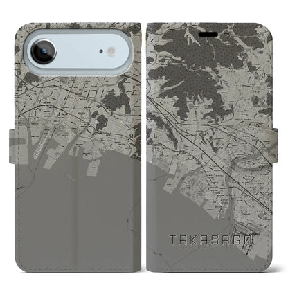 【高砂（兵庫県）】地図柄iPhoneケース（手帳タイプ）