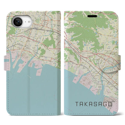 【高砂（兵庫県）】地図柄iPhoneケース（手帳タイプ）