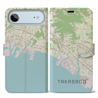 【高砂（兵庫県）】地図柄iPhoneケース（手帳タイプ）