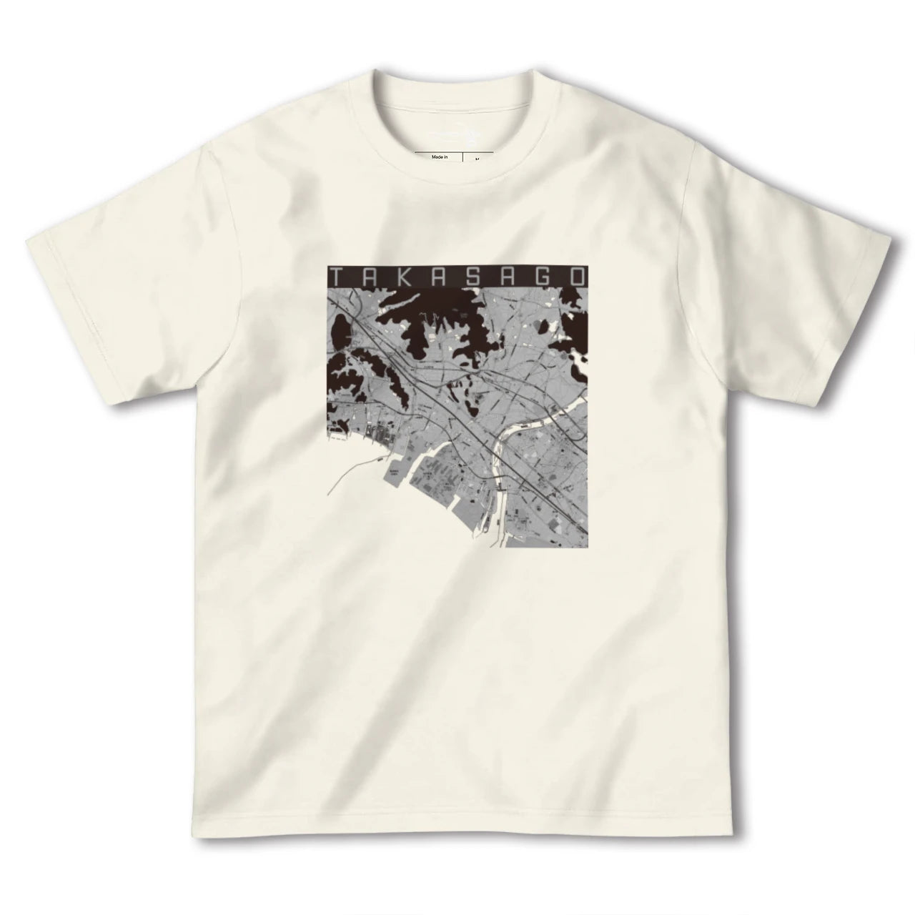 【高砂（兵庫県）】地図柄ヘビーウェイトTシャツ