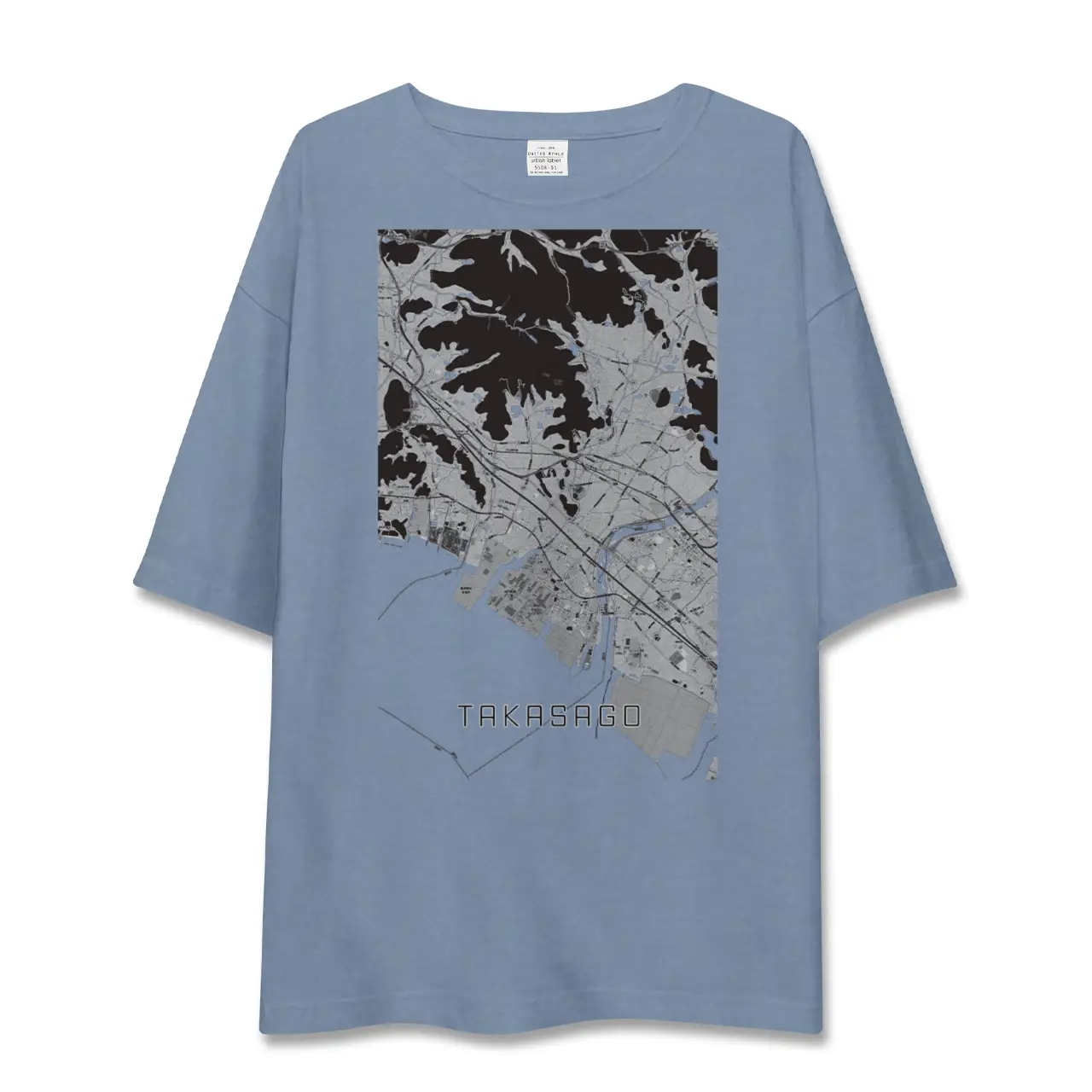 【高砂（兵庫県）】地図柄ビッグシルエットTシャツ
