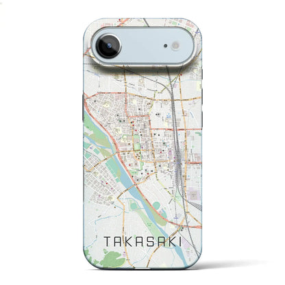 【高崎（群馬県）】地図柄iPhoneケース（バックカバータイプ）