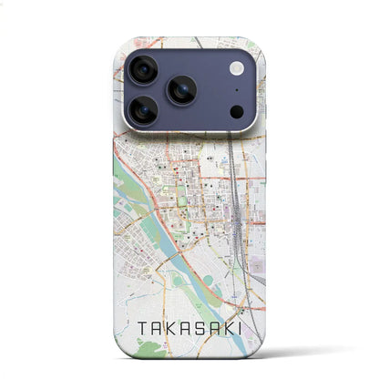 【高崎（群馬県）】地図柄iPhoneケース（バックカバータイプ）