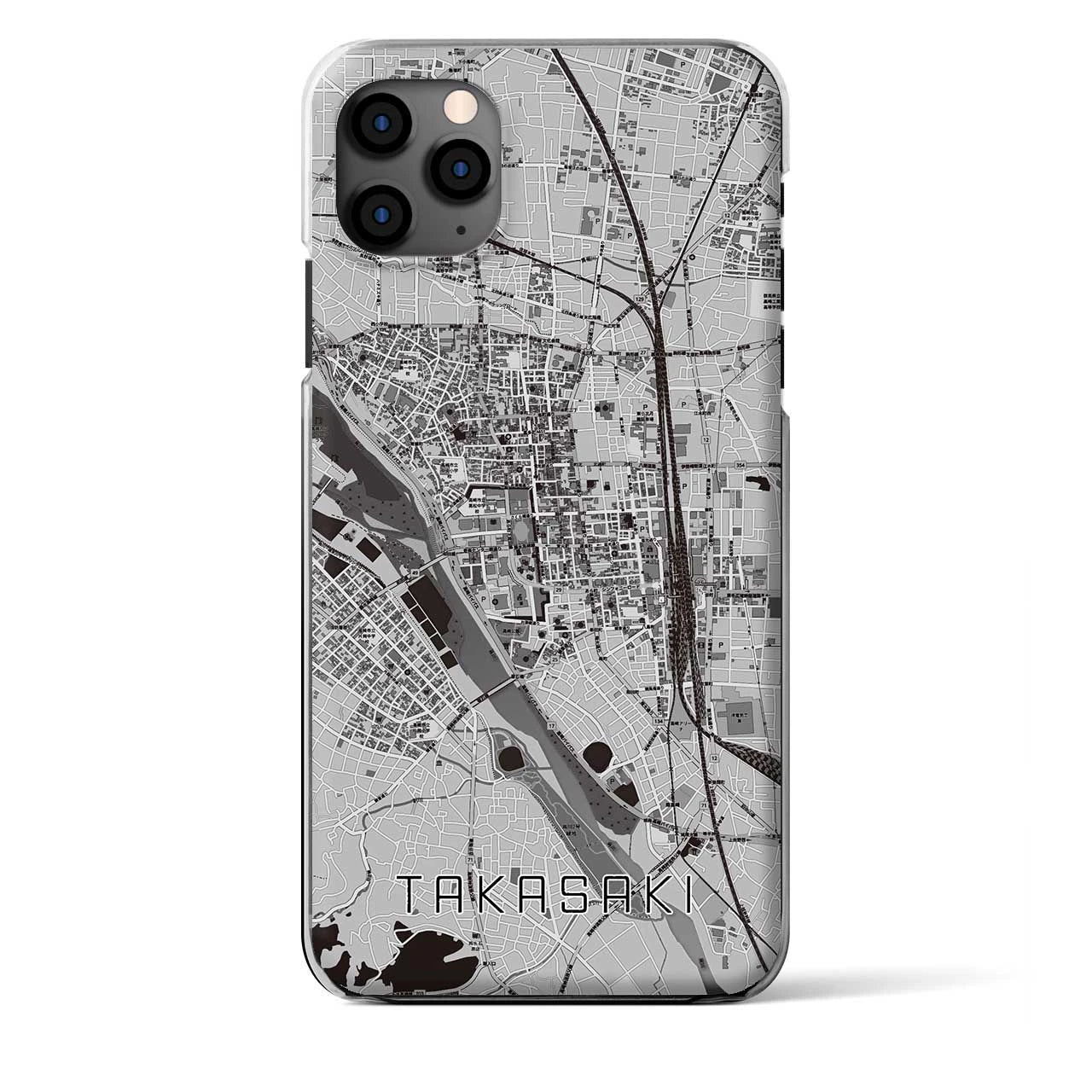 【高崎（群馬県）】地図柄iPhoneケース（クリアタイプ）