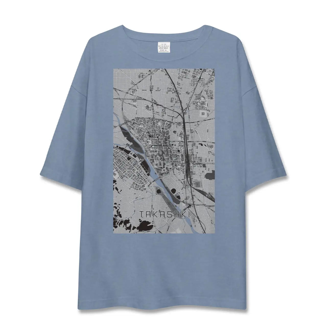 【高崎（群馬県）】地図柄ビッグシルエットTシャツ