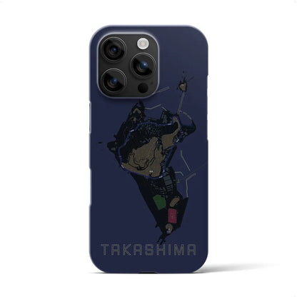 【高島（長崎県）】地図柄iPhoneケース（バックカバータイプ）
