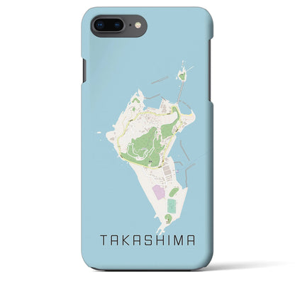 【高島（長崎県）】地図柄iPhoneケース（バックカバータイプ）