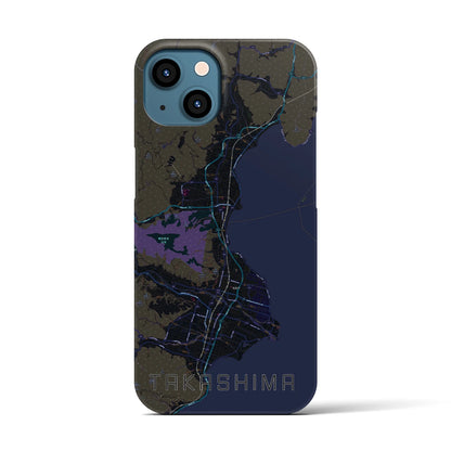 【高島（滋賀県）】地図柄iPhoneケース（バックカバータイプ）