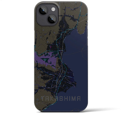 【高島（滋賀県）】地図柄iPhoneケース（バックカバータイプ）