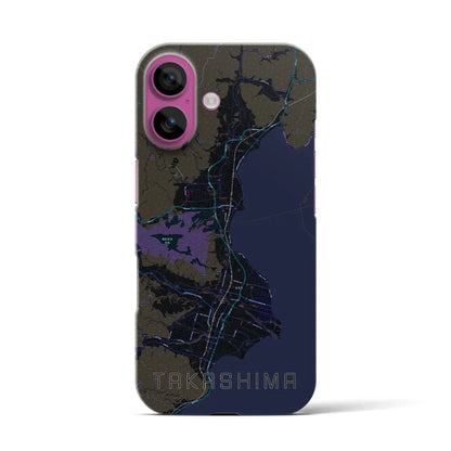 【高島（滋賀県）】地図柄iPhoneケース（バックカバータイプ）