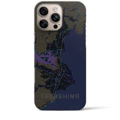 【高島（滋賀県）】地図柄iPhoneケース（バックカバータイプ）