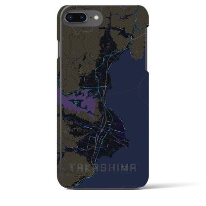 【高島（滋賀県）】地図柄iPhoneケース（バックカバータイプ）