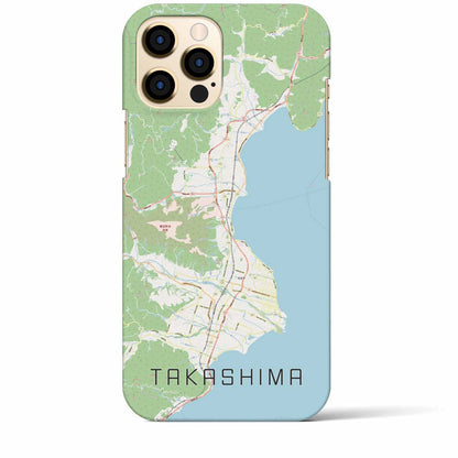 【高島（滋賀県）】地図柄iPhoneケース（バックカバータイプ）