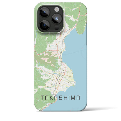 【高島（滋賀県）】地図柄iPhoneケース（バックカバータイプ）