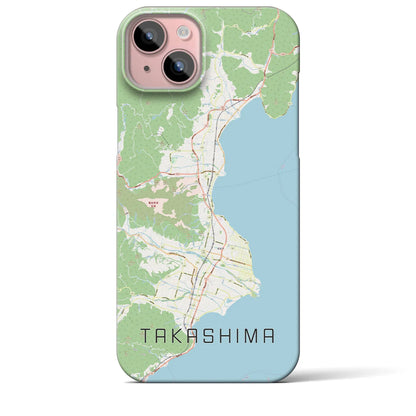 【高島（滋賀県）】地図柄iPhoneケース（バックカバータイプ）