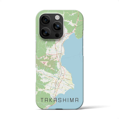 【高島（滋賀県）】地図柄iPhoneケース（バックカバータイプ）