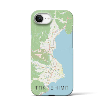 【高島（滋賀県）】地図柄iPhoneケース（バックカバータイプ）