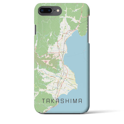 【高島（滋賀県）】地図柄iPhoneケース（バックカバータイプ）