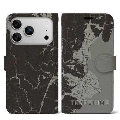 【高島（滋賀県）】地図柄iPhoneケース（手帳タイプ）