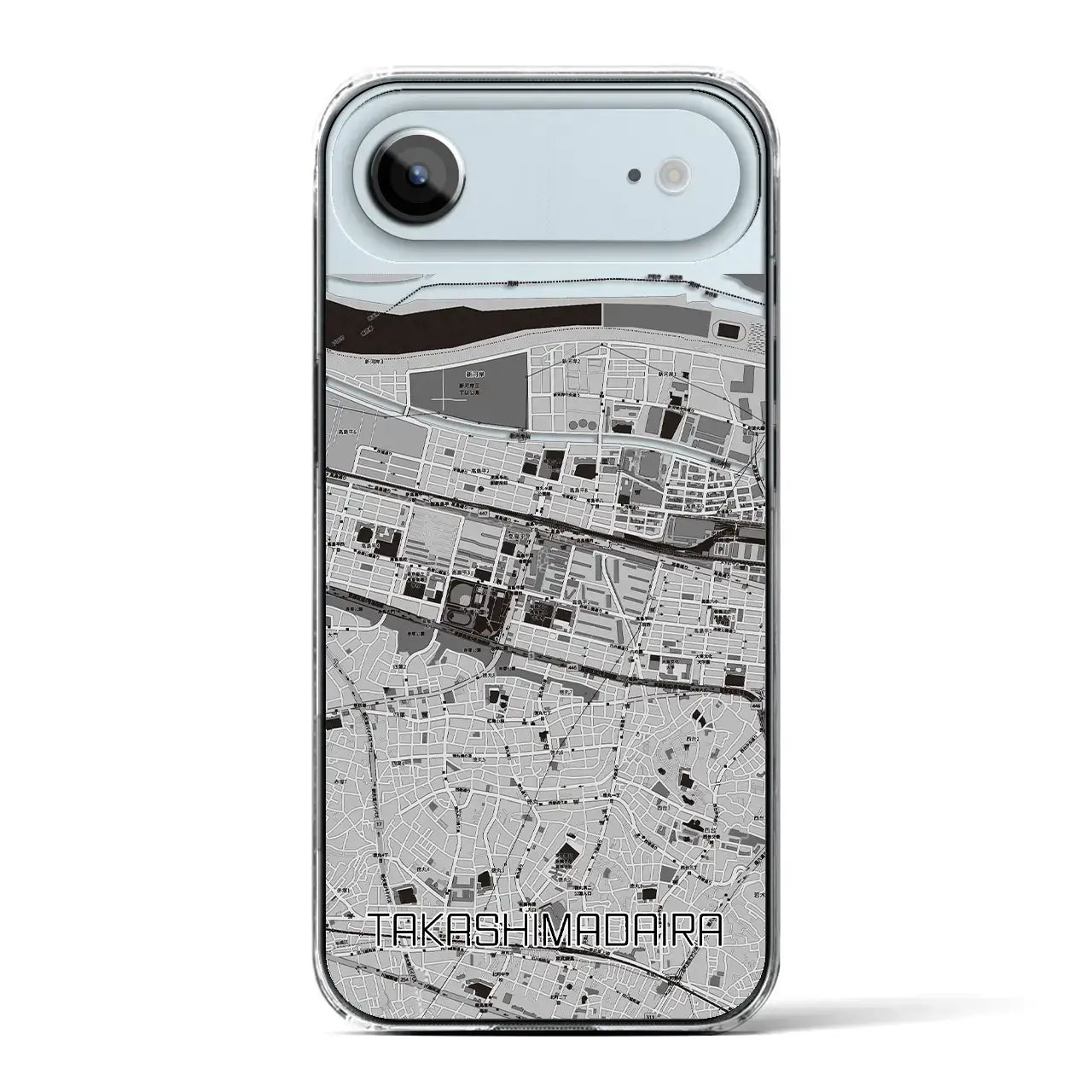 【高島平（東京都）】地図柄iPhoneケース（クリアタイプ）