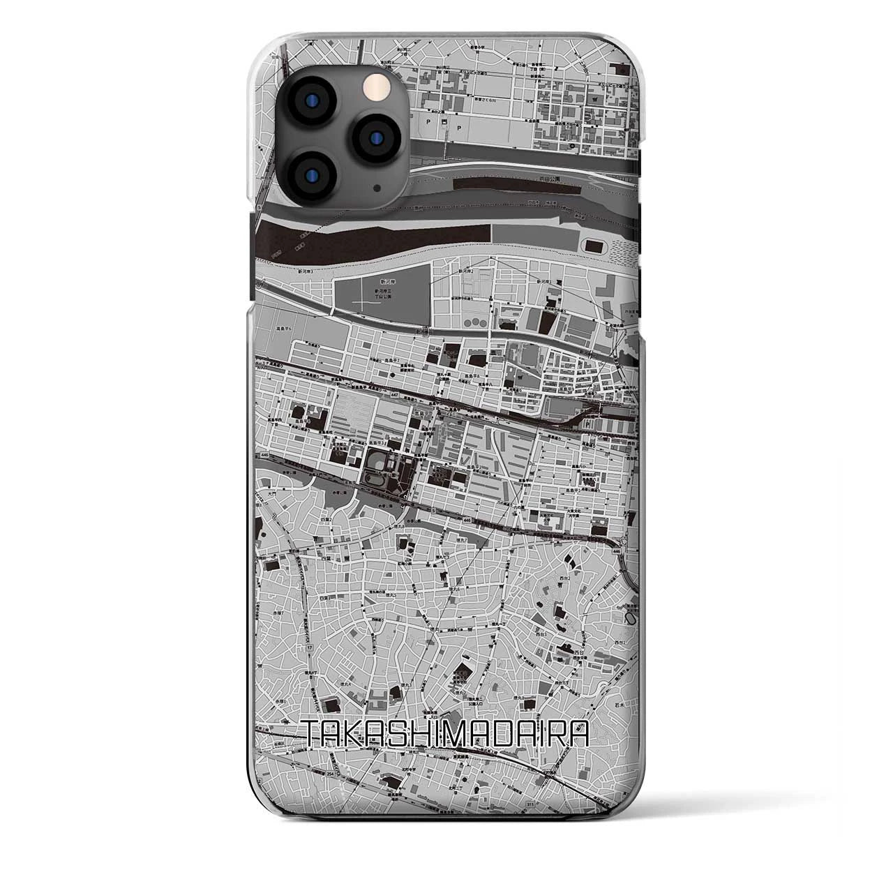 【高島平（東京都）】地図柄iPhoneケース（クリアタイプ）