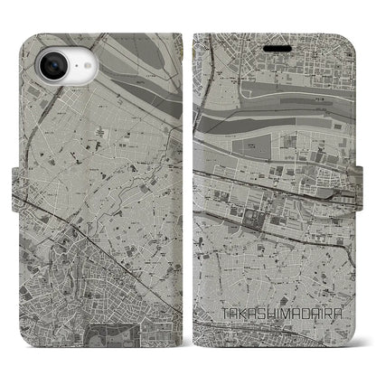 【高島平（東京都）】地図柄iPhoneケース（手帳タイプ）