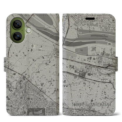 【高島平（東京都）】地図柄iPhoneケース（手帳タイプ）