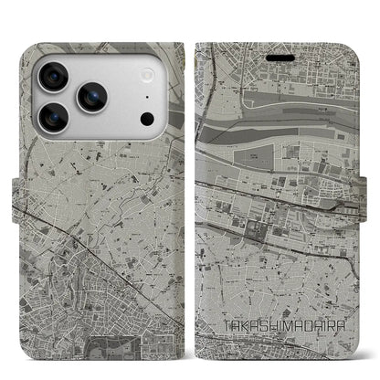 【高島平（東京都）】地図柄iPhoneケース（手帳タイプ）