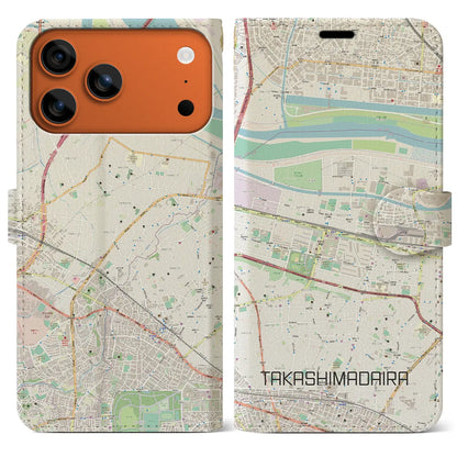 【高島平（東京都）】地図柄iPhoneケース（手帳タイプ）