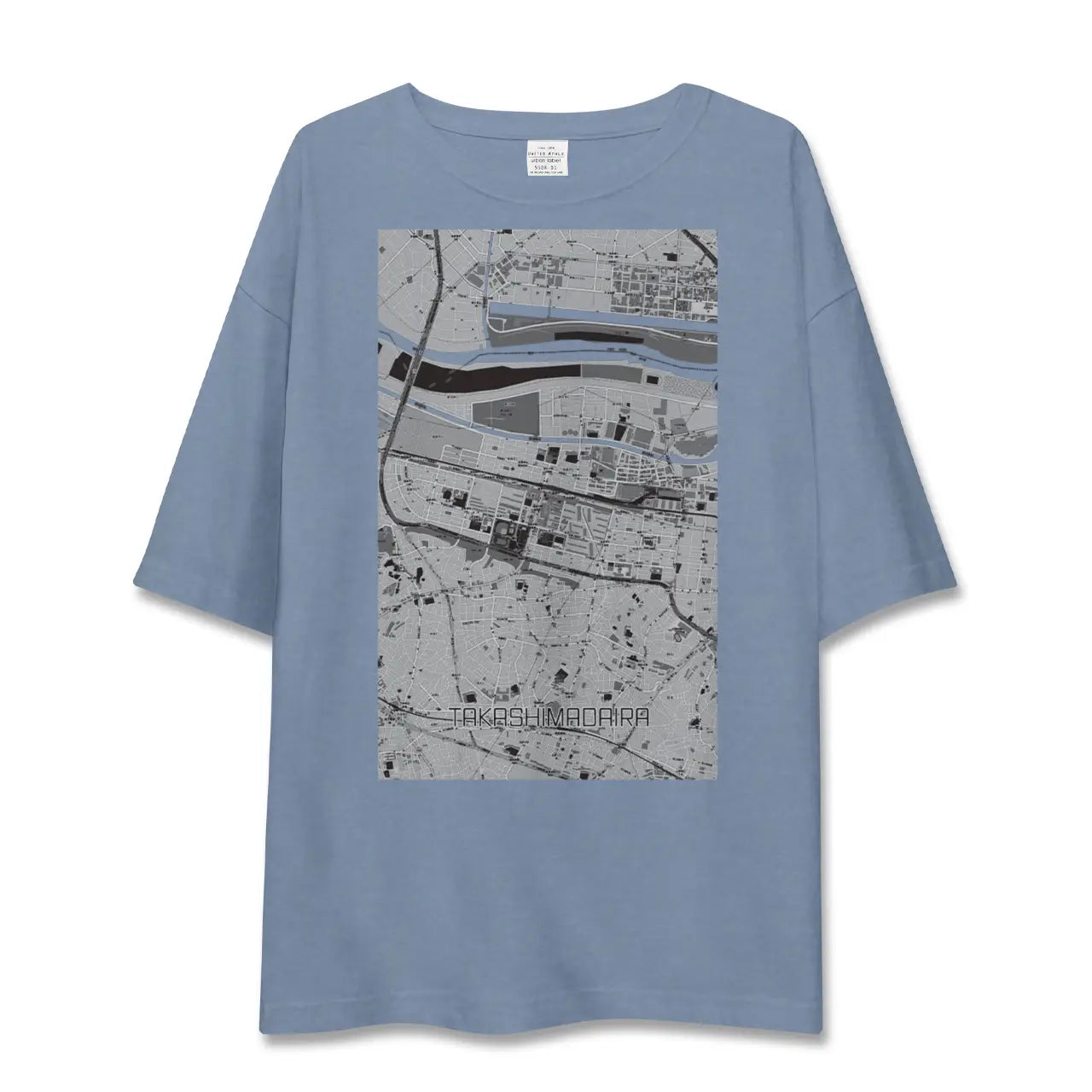 【高島平（東京都）】地図柄ビッグシルエットTシャツ