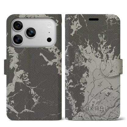 【鷹栖（北海道）】地図柄iPhoneケース（手帳タイプ）