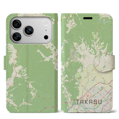 【鷹栖（北海道）】地図柄iPhoneケース（手帳タイプ）