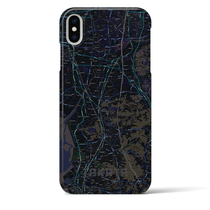 【高田（福岡県）】地図柄iPhoneケース（バックカバータイプ）