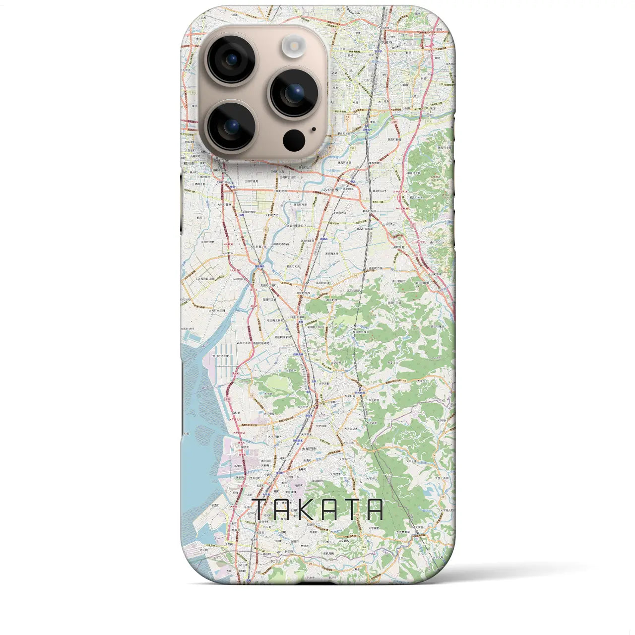 【高田（福岡県）】地図柄iPhoneケース（バックカバータイプ）