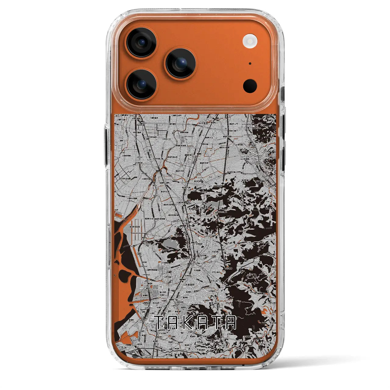 【高田（福岡県）】地図柄iPhoneケース（MagSafeタイプ）