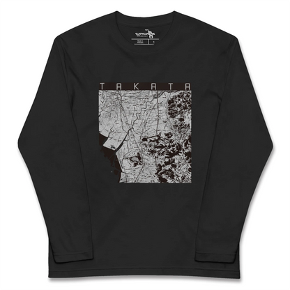 【高田（福岡県）】地図柄ロングスリーブTシャツ