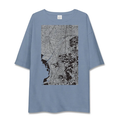 【高田（福岡県）】地図柄ビッグシルエットTシャツ