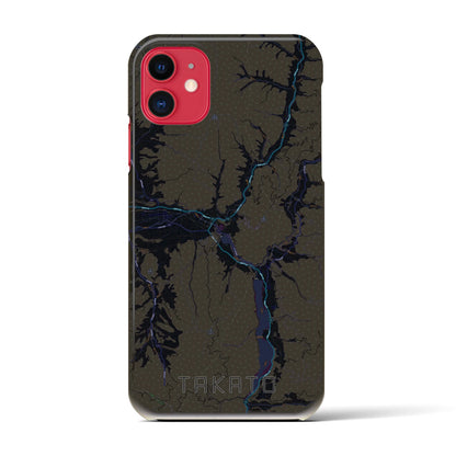 【高遠（長野県）】地図柄iPhoneケース（バックカバータイプ）