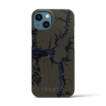 【高遠（長野県）】地図柄iPhoneケース（バックカバータイプ）