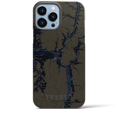 【高遠（長野県）】地図柄iPhoneケース（バックカバータイプ）