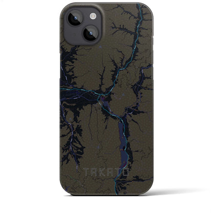 【高遠（長野県）】地図柄iPhoneケース（バックカバータイプ）