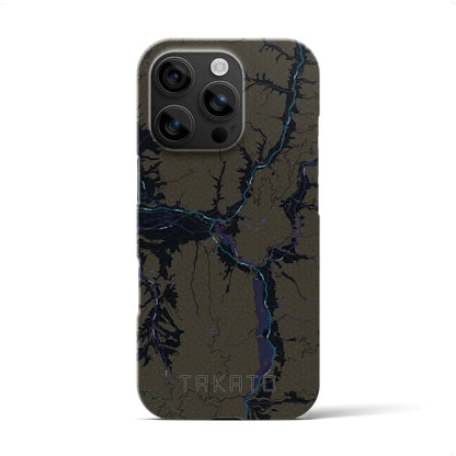 【高遠（長野県）】地図柄iPhoneケース（バックカバータイプ）