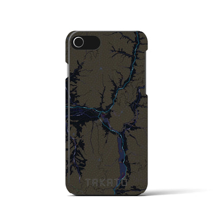 【高遠（長野県）】地図柄iPhoneケース（バックカバータイプ）