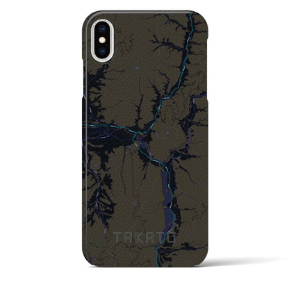 【高遠（長野県）】地図柄iPhoneケース（バックカバータイプ）