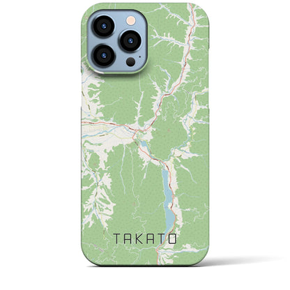 【高遠（長野県）】地図柄iPhoneケース（バックカバータイプ）