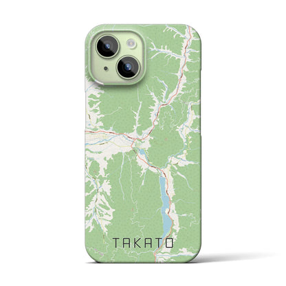 【高遠（長野県）】地図柄iPhoneケース（バックカバータイプ）